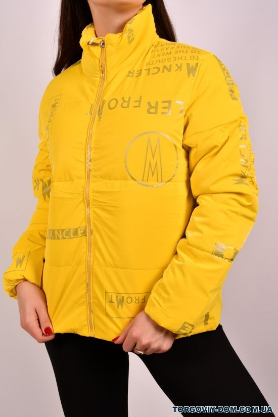 Куртка жіноча (кол. жовтий) болонева зимова Розмір в наявності : 46 арт.2022-9