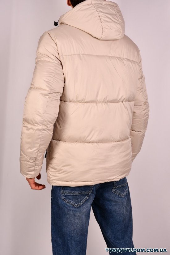 Куртка чоловіча (кол. кремовий) зимова з плащової тканини "NANA" Розмір в наявності : 54 арт.7116