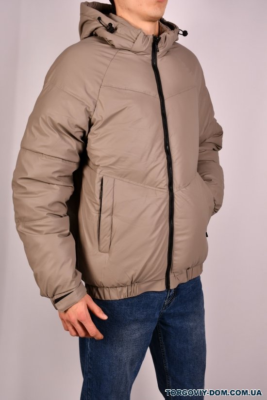 Куртка чоловіча (кол. латте) зимова з плащової тканини "NANA" Розміри в наявності : 46, 48, 52, 54 арт.K7134