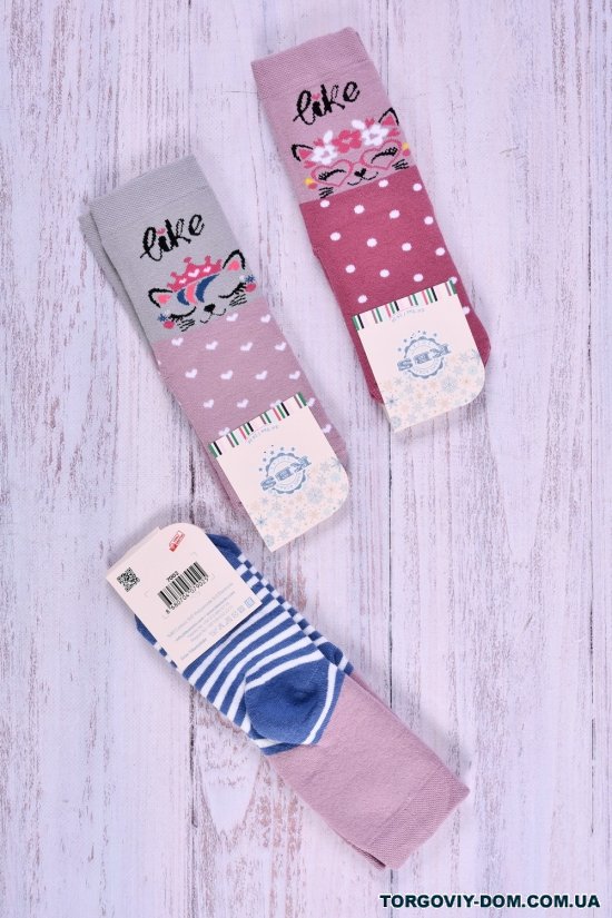 Шкарпетки для дівчинки махрові (5-6) "KBS" розмір 24-26 арт.3-20279