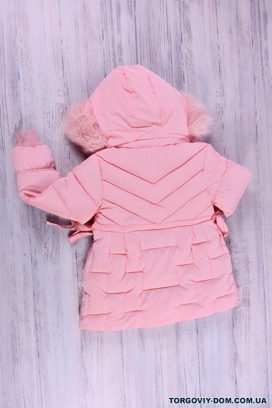 Куртка для девочки (цв.розовый) болоневая зимняя Рост в наличии : 104, 116, 128, 140, 152 арт.2186