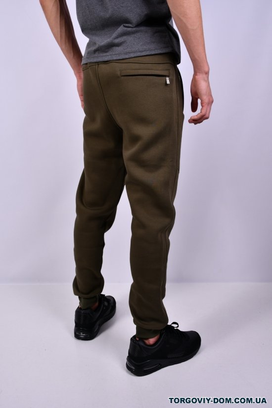 Чоловічі штани трикотажні (кол. хакі) на флісі "ING DROP" Розмір в наявності : 44 арт.2133