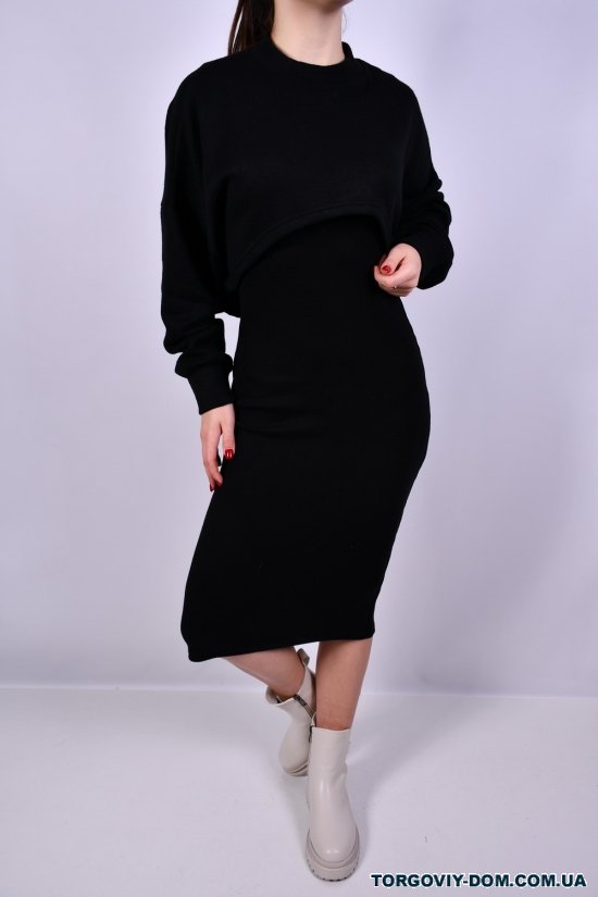 Сукня з кроп-топом (чорний) "Natalya Yiladi" Розмір в наявності : 42 арт.1078