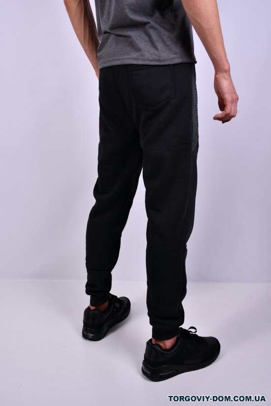 Чоловічі штани трикотажні (кол. графітовий) на флісі BLACK CYCLONE Розміри в наявності : 46, 48 арт.WK-7125
