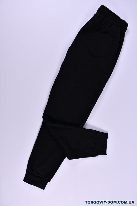 Штани чоловічі спортивні трикотажні (чорний) "BLACK CYCLONE" Розміри в наявності : 52, 54, 56, 58, 60 арт.WK-6036H