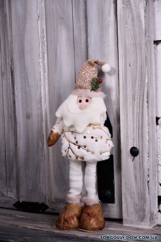 Фігура новорічна "Santa snowman" розмір 44см (висота регулюється) арт.R30904