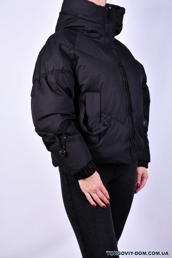 Куртка женская (цв.черный) зимняя модель OVER SIZE Размер в наличии : 52 арт.23811