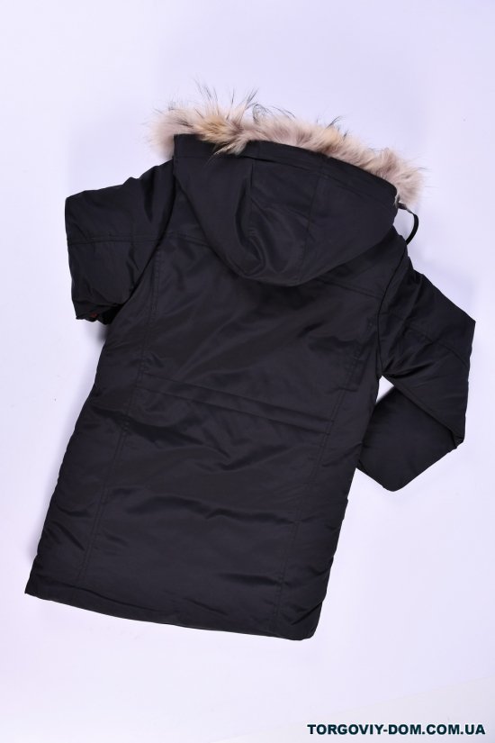 Куртка для хлопчика (кол. чорний) зимова (100% POLYESTER) Зріст в наявності : 140, 146 арт.2307
