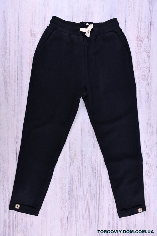 Штани жіночі трикотажні (кол. чорний) на хутрі "CLOVER" Розмір в наявності : 54 арт.B635-2