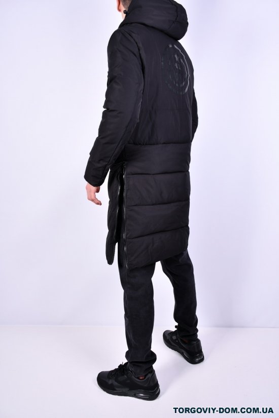 Пальто мужская (цв.черный) зимняя с плащевки "NANA" Размеры в наличии : 44, 46, 48, 50, 52 арт.A905