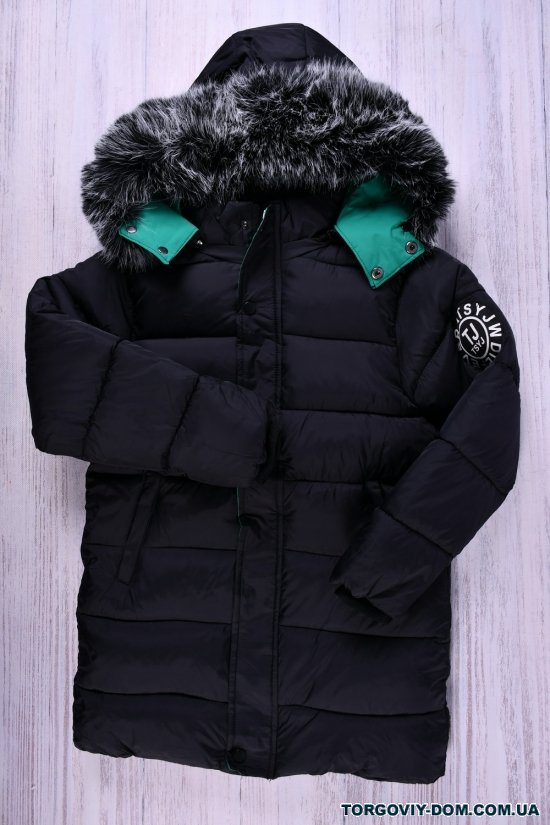 Пальто для мальчика (цв.черный) из плащевки зимняя на меху Рост в наличии : 128, 140, 146, 152 арт.110