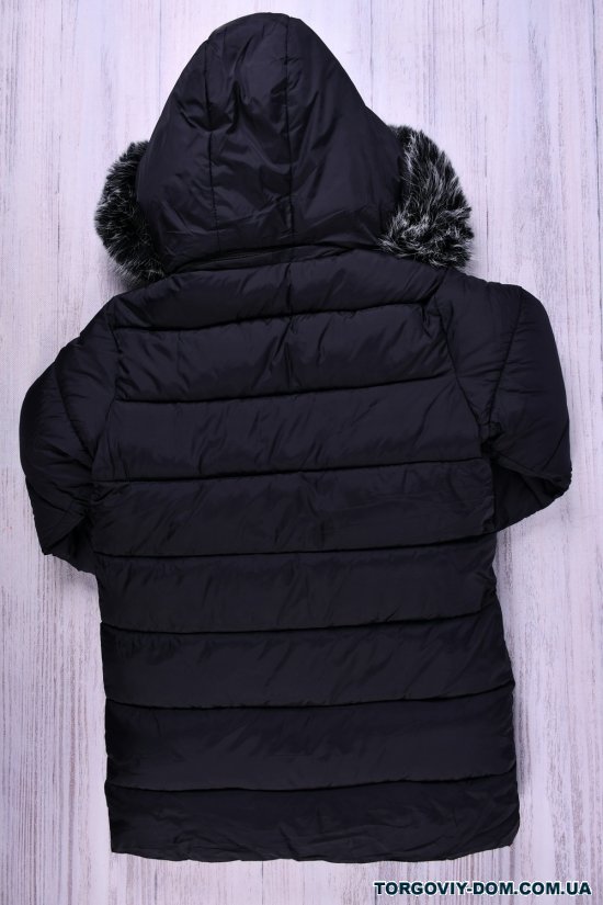 Пальто для мальчика (цв.черный) из плащевки зимняя на меху Рост в наличии : 128, 134, 140, 146, 152 арт.110