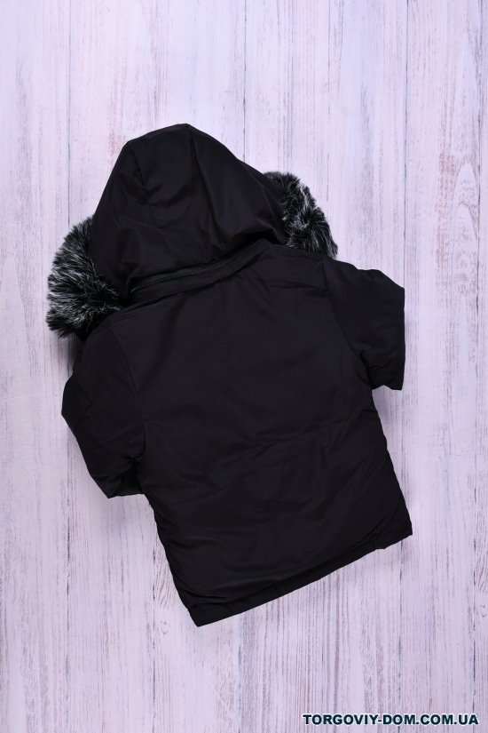 Куртка для хлопчика (кол. чорний) із плащової тканини зимова Зріст в наявності : 98, 104, 110, 116, 122 арт.027