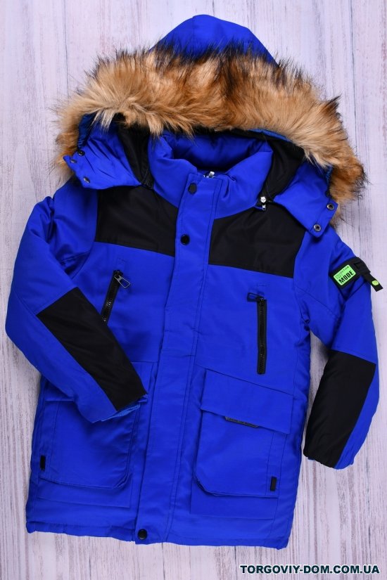 Куртка для мальчика (цв.синий) из плащевки зимняя Рост в наличии : 128, 134, 140, 146, 152 арт.091