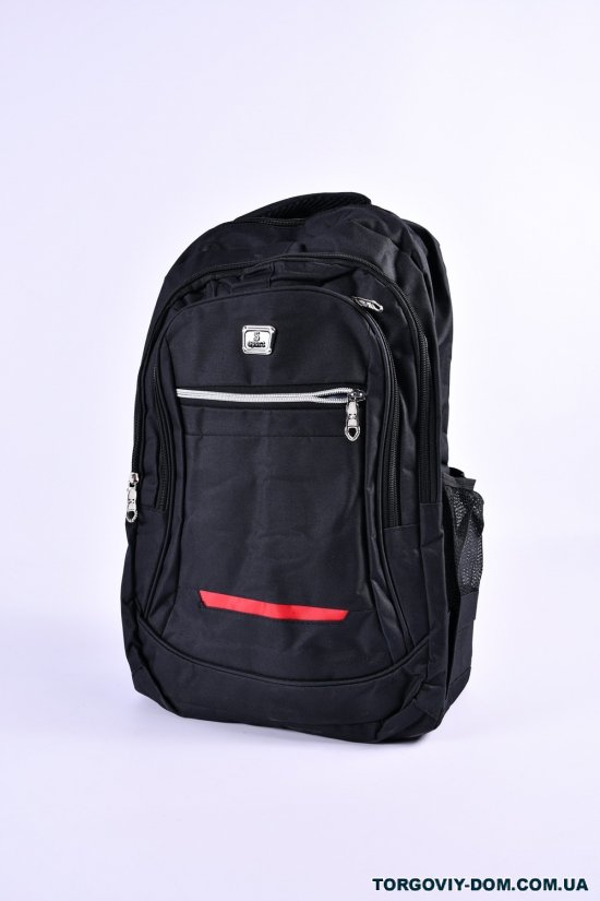 Рюкзак з плащової тканини (кол. чорний) розмір 28/37/14 см арт.3061