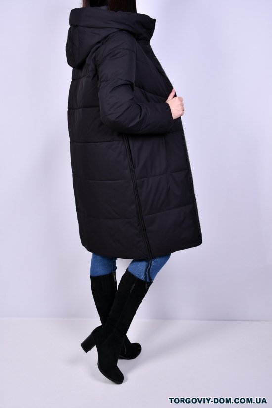 Жіноче пальто (col.1) зимове з плащової тканини. Розміри в наявності : 44, 48, 50 арт.77