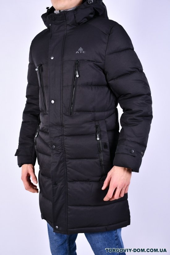 Пальто чоловіче (кол. чорний) із плащової тканини зимове Розміри в наявності : 52, 54 арт.A-869