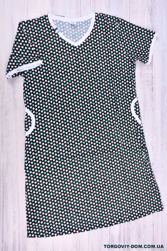 Сукня домашня жіноча трикотажна Розмір в наявності : 48 арт.D44