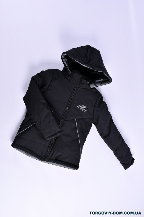 Куртка для мальчика зимняя(цв.черный/серый) на меху Рост в наличии : 104, 110, 116, 122 арт.07