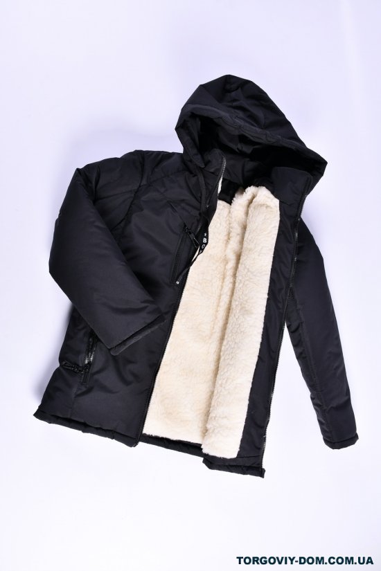 Куртка для мальчика зимняя(цв.черный) на меху Рост в наличии : 146, 152, 158, 164 арт.04/