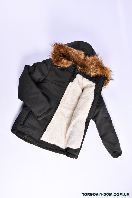 Куртка для мальчика зимняя(цв.хаки) на меху Рост в наличии : 128, 134, 140 арт.03/THE