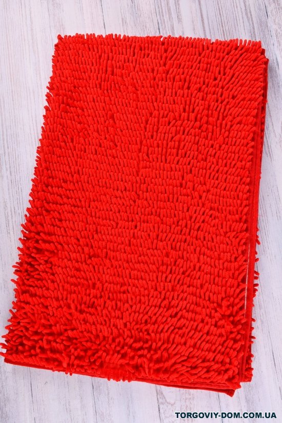 Килимок "Локшина" (кол. червоний) на гумовій основі (мікрофібра) розмір 100/145 см. арт.LB308-38