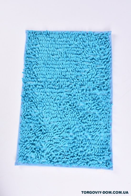 Коврик "Лапша" (цв.голубой) на резиновой основе (микрофибра) размер 40/60 см. арт.MF5208