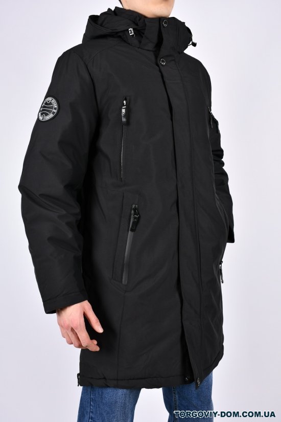 Куртка чоловіча (col.11) зимова з плащової тканини (з термометром) Розміри в наявності : 46, 48, 50, 52, 54, 56 арт.L321