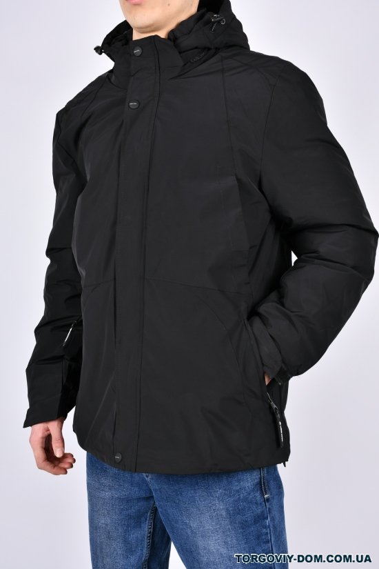 Куртка мужская (цв.черный) зимняя из плащевки Размер в наличии : 54 арт.2303