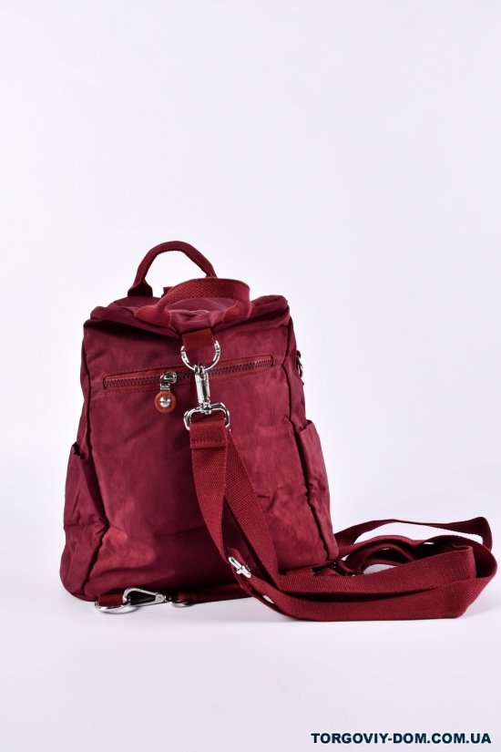 Сумка-рюкзак (цв. фіолетовий) з плащової тканини розмір 31/22/13 см арт.66109-1