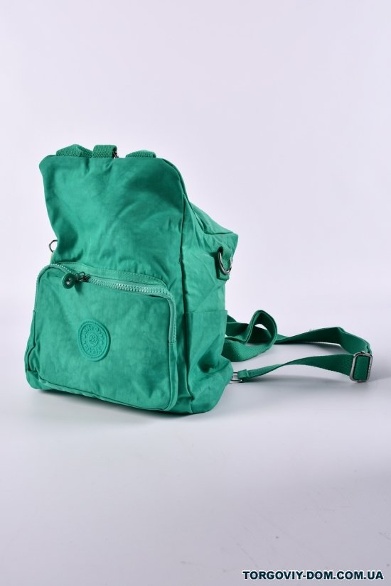 Сумка-рюкзак (кол. зелений) з плащової тканини розмір 31/22/13 см арт.66109-1