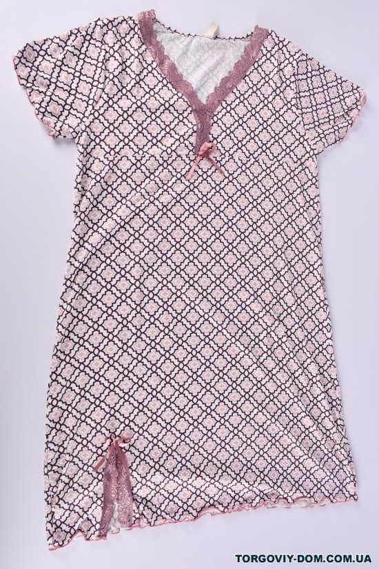 Нічна сорочка жіноча (кол. пудри) Розмір в наявності : 46 арт.625-1