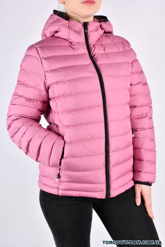 Куртка жіноча демісезонна (цв. рожевий) з плащової тканини. Розміри в наявності : 40, 42, 44, 46, 48 арт.3101