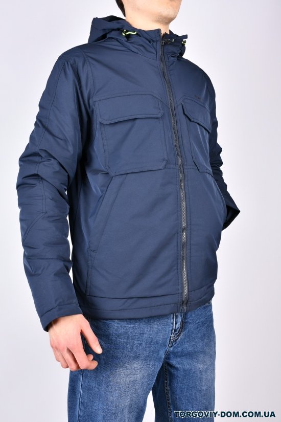 Куртка чоловіча демісезонна (кол. т. синій) з плащової тканини "RAMAIN" Розміри в наявності : 46, 48, 50, 52, 54 арт.7910