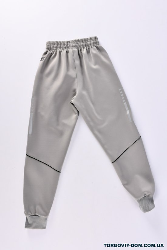 Штани для хлопчика спортивні (кол. св. сірий) (92% Polyester 8% Spandex) "ALE" Зріст в наявності : 110, 116 арт.01716