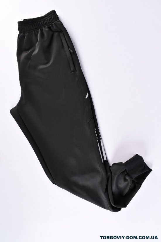 Штани чоловічі спортивні (кол. чорний) (95% Polyester 5% Spandex) "ALE" Об'єм в наявності : 60 арт.91704
