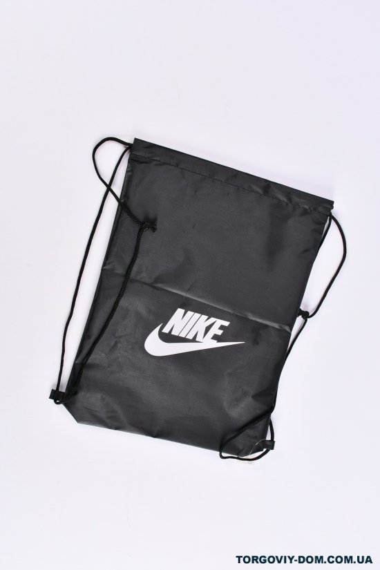 Сумка-рюкзак з плащової тканини (кол. чорний) розмір 40/30 см арт.nike