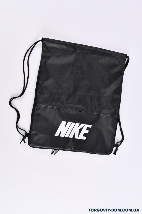 Сумка-рюкзак с плащевки (цв.чёрный) размер 42/35/8 см арт.nike1