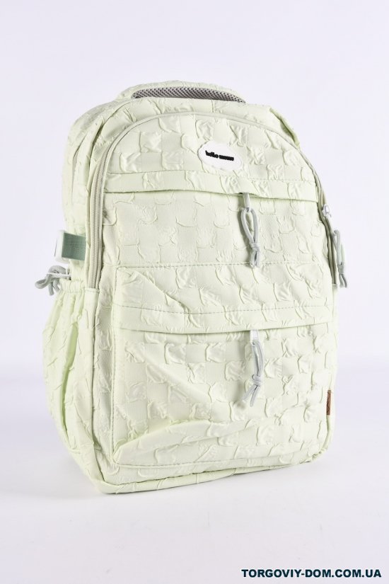 Рюкзак тканевый (цв.салатовый) размер 44/29/13 см. арт.G3662
