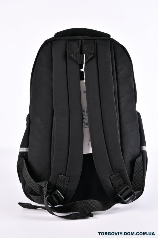 Рюкзак с плащевой ткани (цв.черный) размер 45/29/12 см. арт.S243