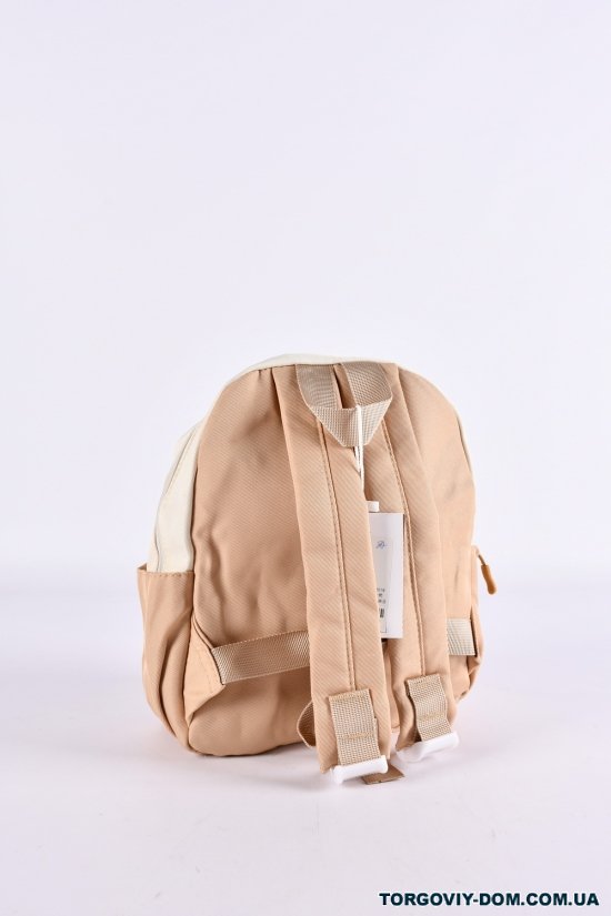 Рюкзак з плащової тканини (кол. латте) розмір 28/22/9 см. арт.G3657