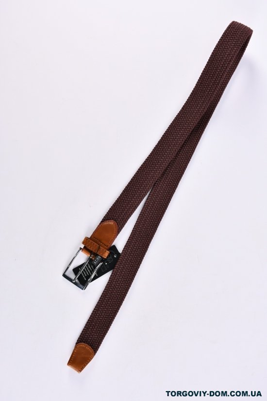 Ремінь плетений унісекс (кол. коричневий) ширина ~35мм "ALON" арт.P002