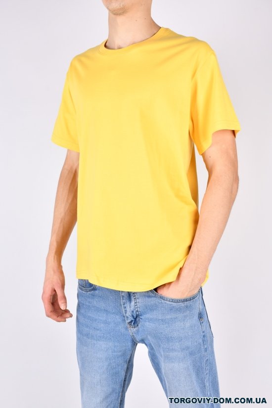 Футболка чоловіча трикотажна (кол. жовтий) Cotton 100% "Mini ME" Розміри в наявності : 48, 52, 56 арт.79000