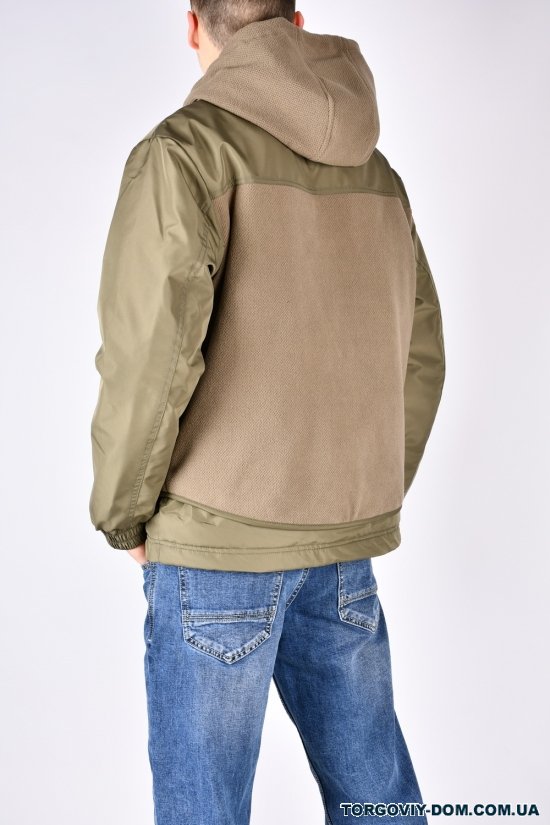 Куртка мужская (цв.хаки) демисезонная из плащевки  Размеры в наличии : 48, 52, 56 арт.8956