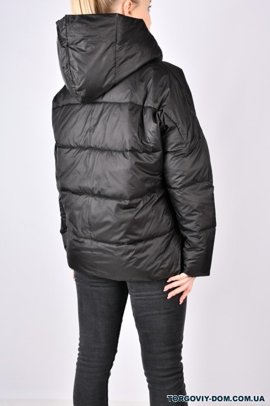 Куртка женская демисезонная (цв.чёрный) болоневая Размеры в наличии : 46, 48, 50, 52 арт.BM938