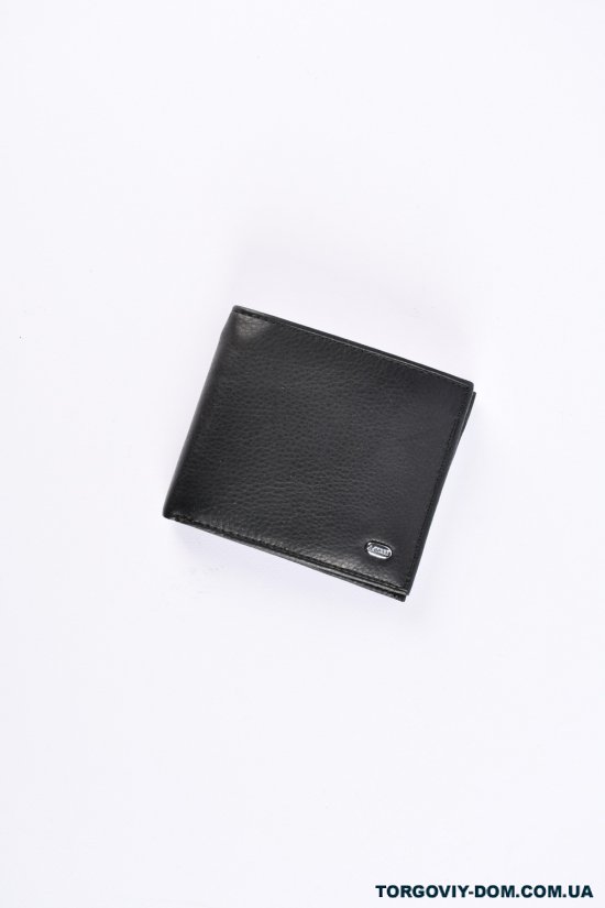 Кошелёк мужской кожаный (color.black) размер 10.5/9.5см. "ALFA RICCO" арт.AR8306/NC