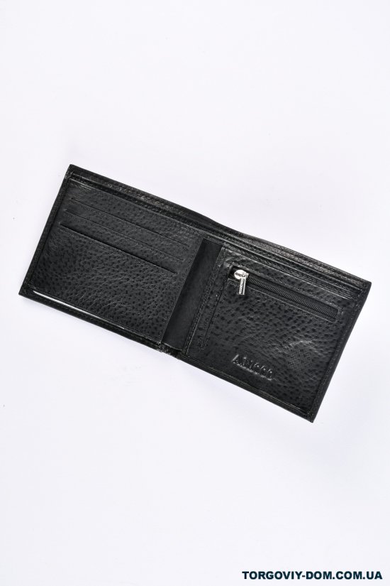 Кошелёк мужской кожаный (color.black) размер 10.5/9.5см. "ALFA RICCO" арт.AR8306/NC