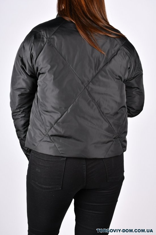 Куртка жіноча демісезонна (кол. чорний) болонева "UNIMOCO" Розміри в наявності : 46, 48, 50, 52 арт.6810