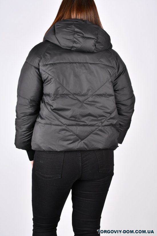 Куртка женская демисезонная (цв.чёрный) болоньевая Размер в наличии : 44 арт.1836