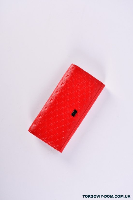 Кошелёк женский из натуральной замши (color.red) размер 19/10 см. "Alfa Ricco" арт.AR2017/MM